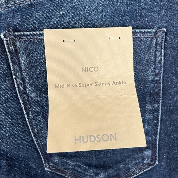 NWT Hudson Nico Mid-Rise Rise Super Skinny Ankle - Picture 10 of 12